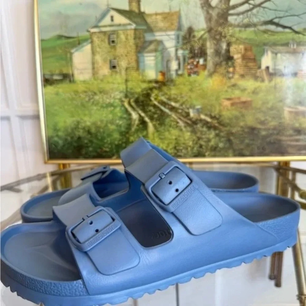 New! BIRKENSTOCK Arizona Essentials EVA  sky blue  SZ 43